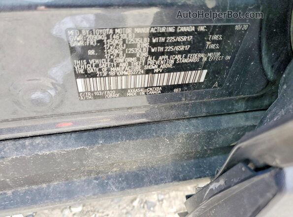 2T3F1RFVXMW152724 2021 TOYOTA RAV4 Gray VIN կոդի պիտակի տեսք