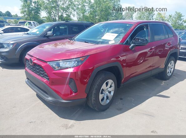 2T3F1RFVXNW272640 2022 TOYOTA RAV4 Red წინა მარცხენა ხედი სამი მეოთხედიდან