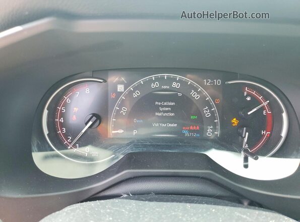 2T3G1RFV1PC327906 2023 TOYOTA RAV4 White Вид щитка приладів