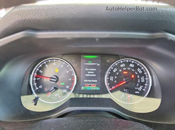 2T3G1RFV2MW229171 2021 TOYOTA RAV4 Red ხელსაწყოთა პანელის ხედი