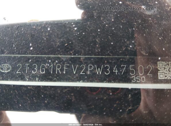 2T3G1RFV2PW347502 2023 TOYOTA RAV4 White 