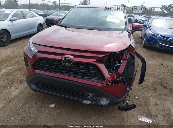 2T3G1RFV7NW293787 2022 TOYOTA RAV4 Maroon წინა ხედი