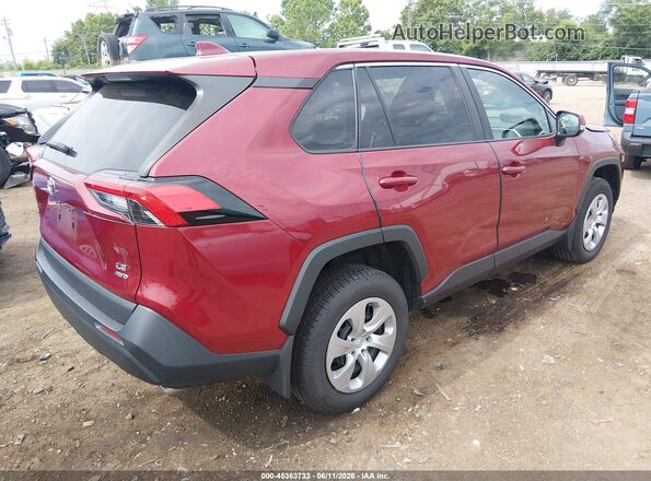 2T3G1RFV7NW293787 2022 TOYOTA RAV4 Maroon უკანა მარჯვენა