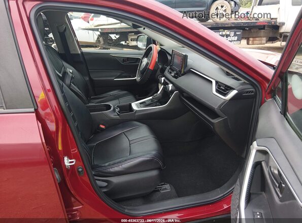 2T3G1RFV7NW293787 2022 TOYOTA RAV4 Maroon წინა სალონის ხედი