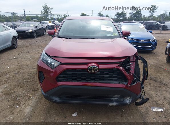 2T3G1RFV7NW293787 2022 TOYOTA RAV4 Maroon უკანა სალონის ხედი