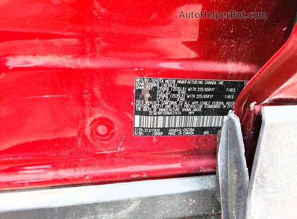 2T3G1RFVXRW421414 2024 TOYOTA RAV4 Red Вид підкапотного простору