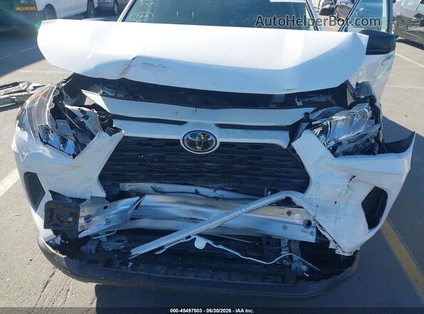 2T3H1RFV0KW018570 2019 TOYOTA RAV4 White Widok z przodu