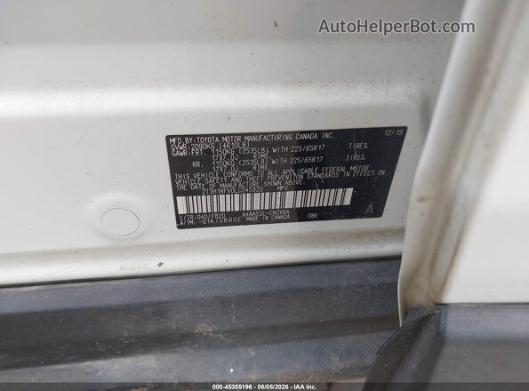 2T3H1RFV0LC045920 2020 TOYOTA RAV4 White Engine compartment view
