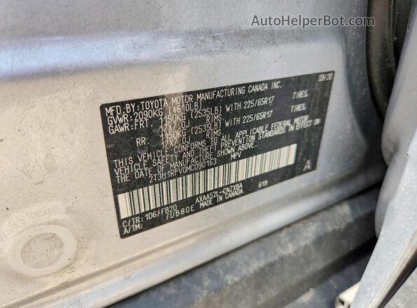 2T3H1RFV0MC090163 2021 TOYOTA RAV4 Серебряный 