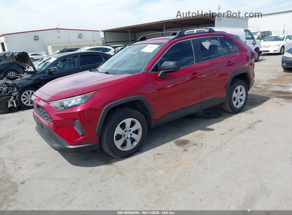 2T3H1RFV1KW019324 2019 TOYOTA RAV4 Красный Передняя левая четверть