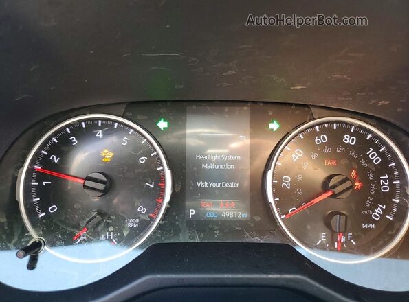 2T3H1RFV1MW181621 2021 TOYOTA RAV4 Silver Instrument cluster view