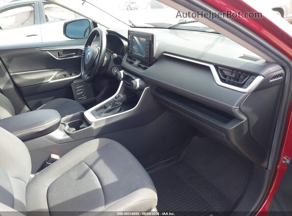 2T3H1RFV2KW012589 2019 TOYOTA RAV4 Red Вид салону спереду