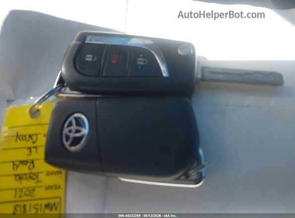 2T3H1RFV2MW151818 2021 TOYOTA RAV4 Gray Dashboard view