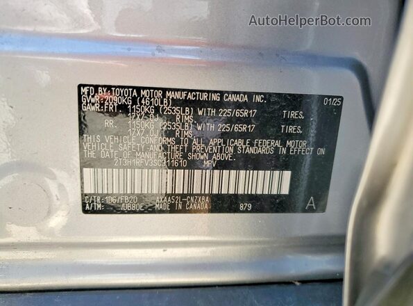 2T3H1RFV3SC311610 2025 TOYOTA RAV4 Silver 