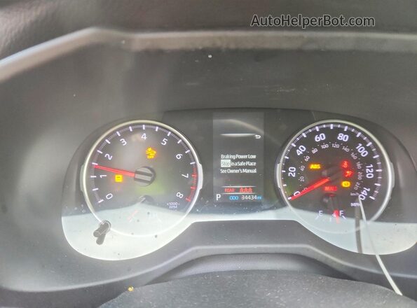 2T3H1RFV4NW236516 2022 TOYOTA RAV4 Gray Instrument cluster view