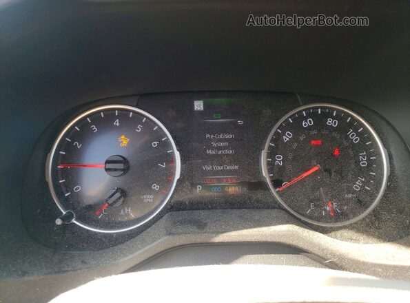 2T3H1RFV5NW211091 2022 TOYOTA RAV4 Red Instrument cluster view