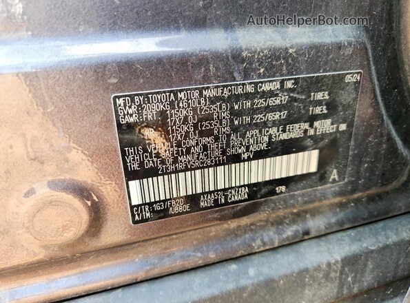 2T3H1RFV5RC283111 2024 TOYOTA RAV4 Gray 
