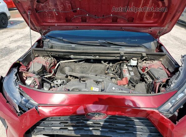 2T3H1RFV8KW054815 2019 TOYOTA RAV4 Red Շարժիչի բաժամունքի տեսք