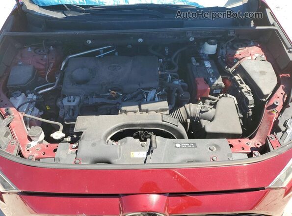 2T3H1RFV8LC039332 2020 TOYOTA RAV4 Maroon Vista del compartimento del motor