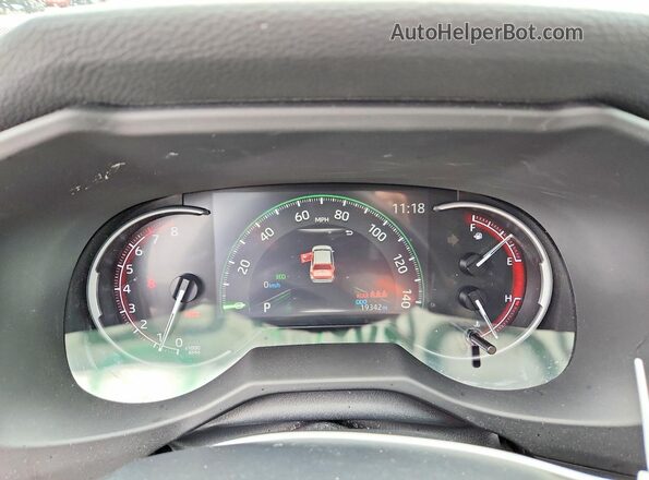 2T3H1RFV8RW331893 2024 TOYOTA RAV4 Charcoal Instrument cluster view