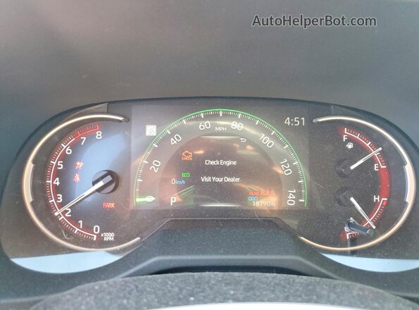 2T3H1RFVXSC311605 2025 TOYOTA RAV4 Black Вид щитка приладів