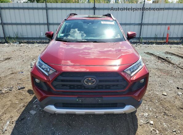 2T3J1RFV0KC014845 2019 TOYOTA RAV4 Red Դիմացի տեսք