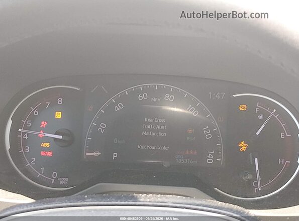 2T3J1RFV2KW041785 2019 TOYOTA RAV4 Pewter Հետևի նստատեղերի տեսք