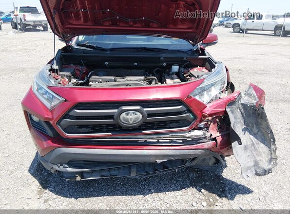 2T3J1RFV3KW005863 2019 TOYOTA RAV4 Maroon Vista trasera