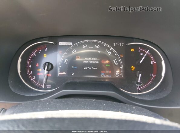 2T3J1RFV3KW005863 2019 TOYOTA RAV4 Maroon Vista de los asientos traseros