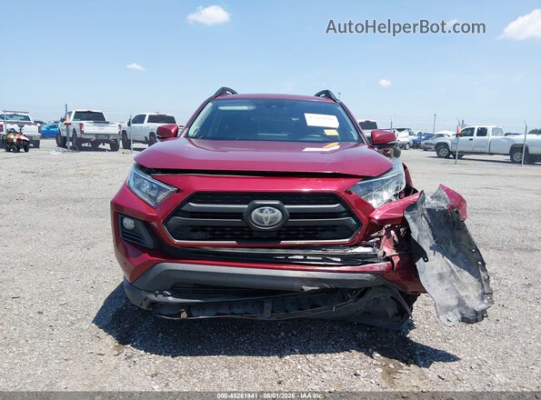 2T3J1RFV3KW005863 2019 TOYOTA RAV4 Maroon Vista del cuadro de instrumentos