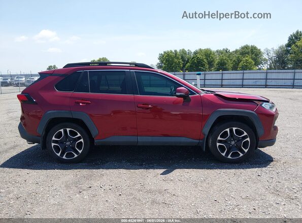2T3J1RFV3KW005863 2019 TOYOTA RAV4 Maroon Vista interior trasera