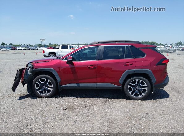 2T3J1RFV3KW005863 2019 TOYOTA RAV4 Maroon Vista interior de 360 grados