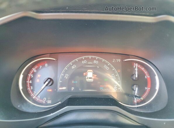 2T3J1RFV4KW032280 2019 TOYOTA RAV4 Black Սարքավորումների վահանակի տեսք