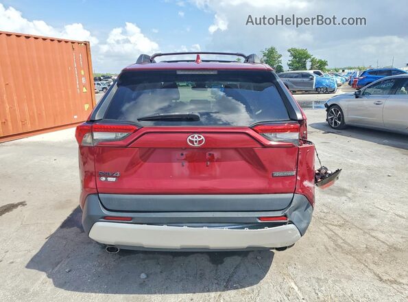 2T3J1RFV4MW247614 2021 TOYOTA RAV4 Red Rear view