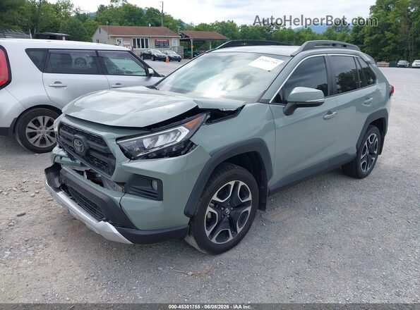 2T3J1RFV5KW022020 2019 TOYOTA RAV4 Green წინა მარცხენა ხედი სამი მეოთხედიდან