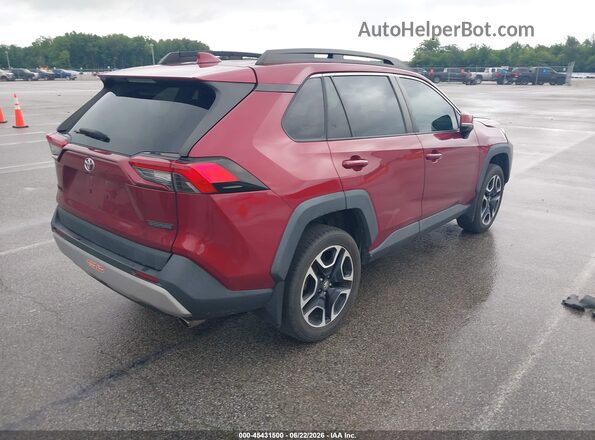 2T3J1RFV6KW004724 2019 TOYOTA RAV4 Красный Задняя правая четверть