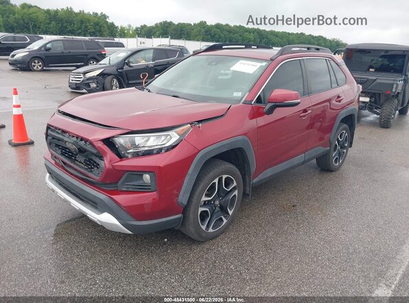 2T3J1RFV6KW004724 2019 TOYOTA RAV4 Красный Передняя левая четверть