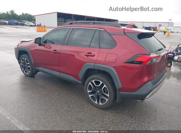 2T3J1RFV6KW004724 2019 TOYOTA RAV4 Красный Задняя левая четверть