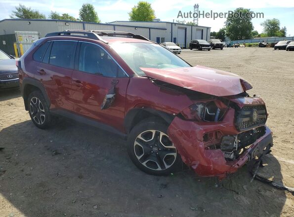 2T3J1RFV6KW034192 2019 TOYOTA RAV4 Бордовый Передняя правая четверть