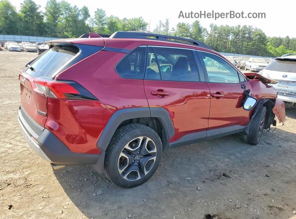 2T3J1RFV6KW034192 2019 TOYOTA RAV4 Бордовый Задняя правая четверть
