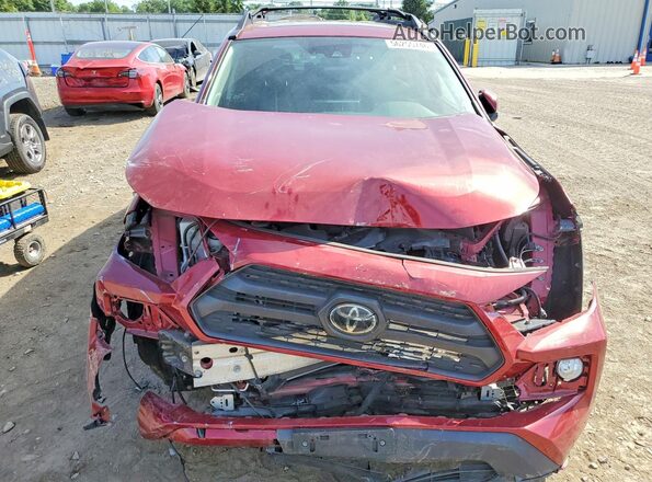 2T3J1RFV6KW034192 2019 TOYOTA RAV4 Бордовый Вид спереди