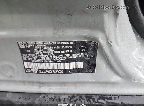 2T3J1RFV8LC067486 2020 TOYOTA RAV4 Gray Engine compartment view