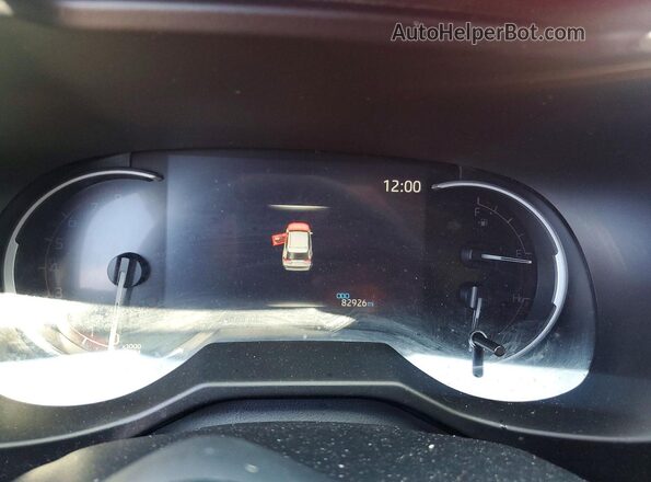 2T3J1RFV9LC103699 2020 TOYOTA RAV4 Maroon Instrument cluster view