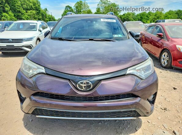 2T3JFREV0JW757909 2018 TOYOTA RAV4 Purple წინა ხედი
