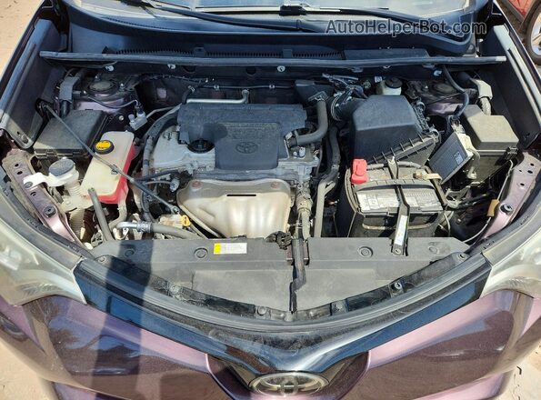 2T3JFREV0JW757909 2018 TOYOTA RAV4 Purple ძრავის განყოფილების ხედი