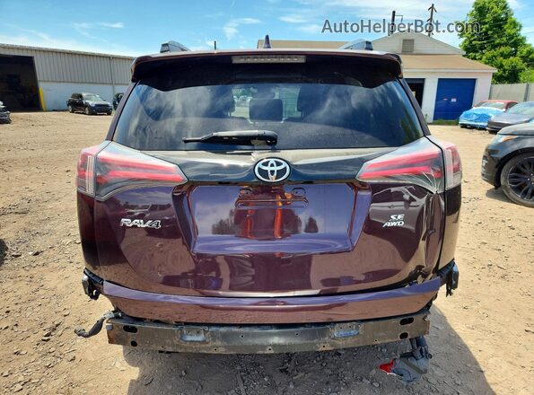 2T3JFREV0JW757909 2018 TOYOTA RAV4 Purple უკანა ხედი