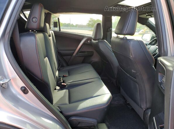 2T3JFREV5HW593065 2017 TOYOTA RAV4 Серебряный Вид задней части салона