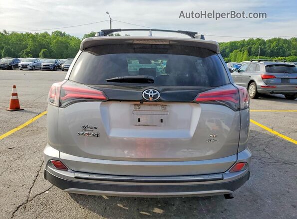2T3JFREV5HW593065 2017 TOYOTA RAV4 Серебряный Вид сзади