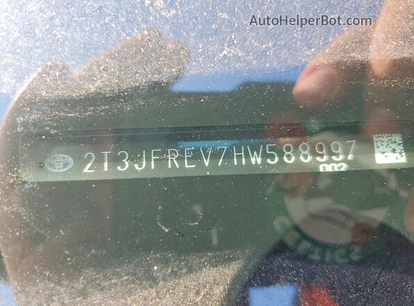 2T3JFREV7HW588997 2017 TOYOTA RAV4 Black 