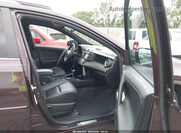2T3JFREV8HW584330 2017 TOYOTA RAV4 Maroon წინა სალონის ხედი
